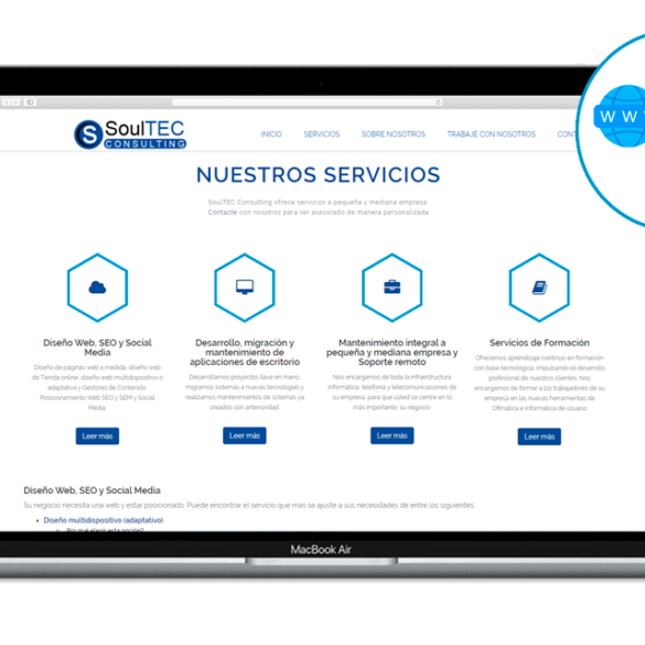 Web corporativa SoulTEC Informática [HTML5]