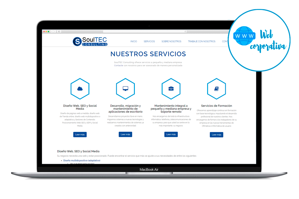 Web corporativa soultec informatica[HTML5]